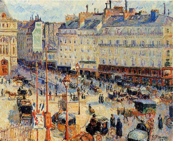 Camille Pissarro Place du Havre, Paris china oil painting image